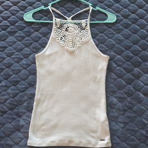White Hollister Top
